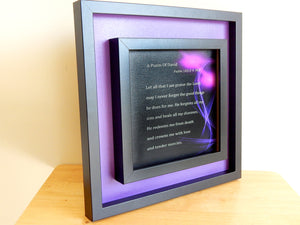 A Psalm Of David... (Canvas Print in unglass frame) Free Shipping