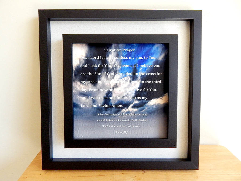 SALVATION PRAYER-1... (Canvas Print in unglass frame) Free Shipping