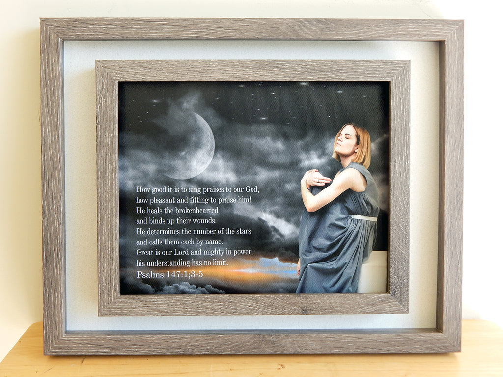 How good it is to sing praises to our God -(Canvas Print in unglass frame) Free Shipping
