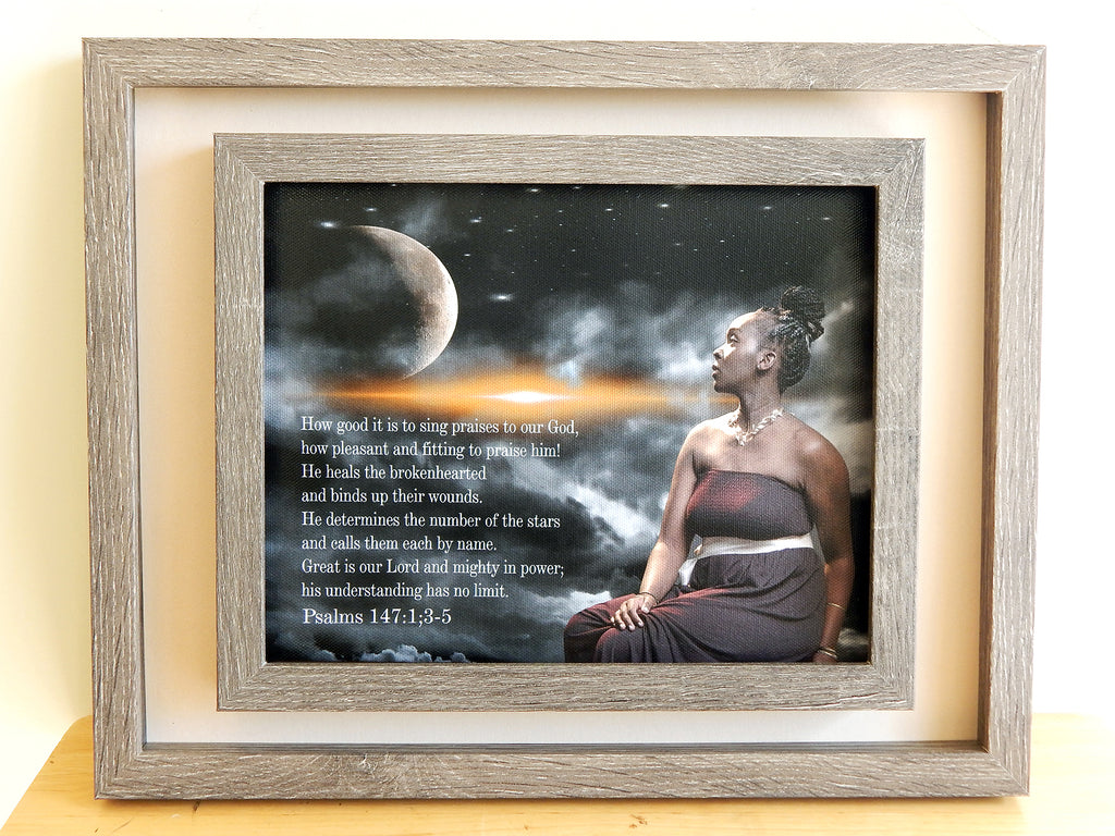 How good it is to sing praises to our God-B -(Canvas Print in unglass frame) Free Shipping