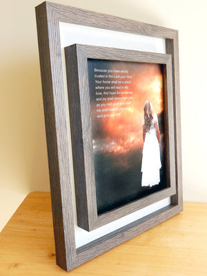 HE SHALL RESTORE YOUR SOUL -(Canvas Print in unglass frame) Free Shipping