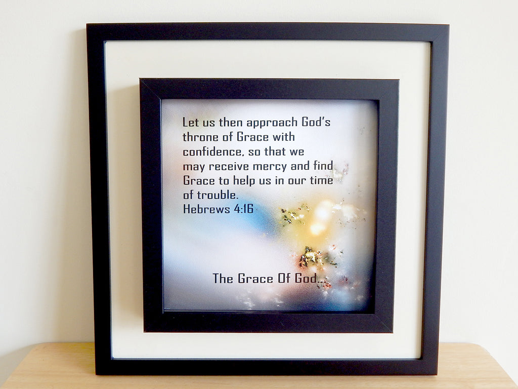 THE GRACE OF GOD... (Canvas Print in unglass frame) Free Shipping