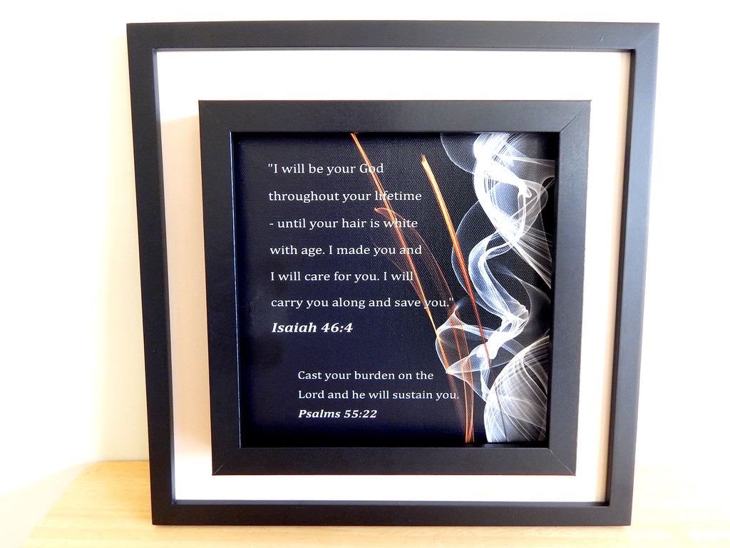 I Will Be Your God Throughout Your Lifetime... (Canvas Print in unglass frame) Free Shipping