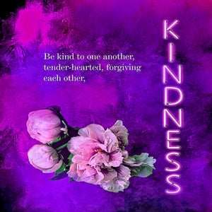 The Fruit Of The Spirit... Series -Kindness (Canvas Print in unglass frame) Free Shipping