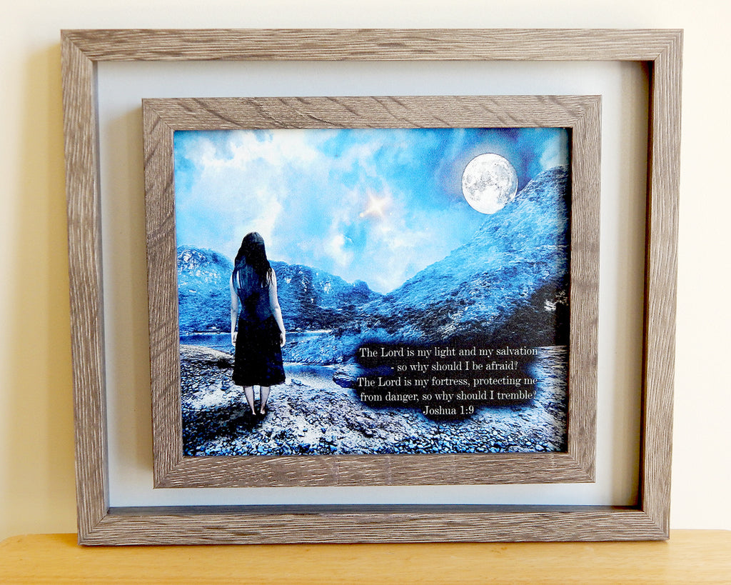 My Light And Salvation -(Canvas Print in unglass frame) Free Shipping