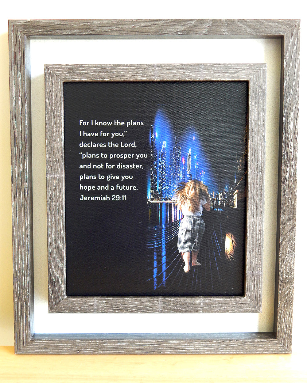 Plans I Have For You-2F- (Canvas Print in unglass frame) Free Shipping
