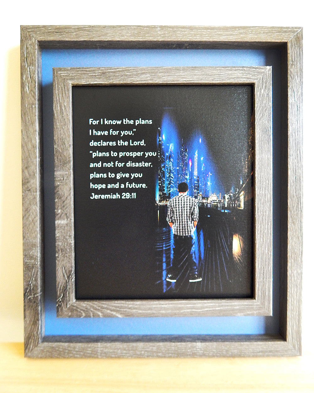 Plans I Have For You-2B- (Canvas Print in unglass frame) Free Shipping