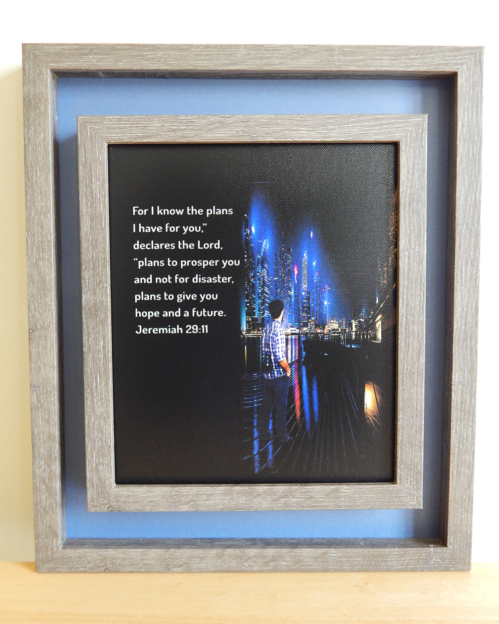 Plans I Have For You-1-(Canvas Print in unglass frame) Free Shipping