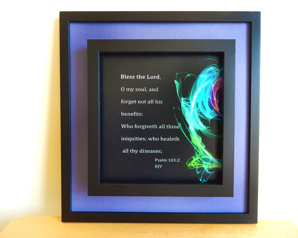 Bless The Lord... (Canvas Print in unglass frame) Free Shipping