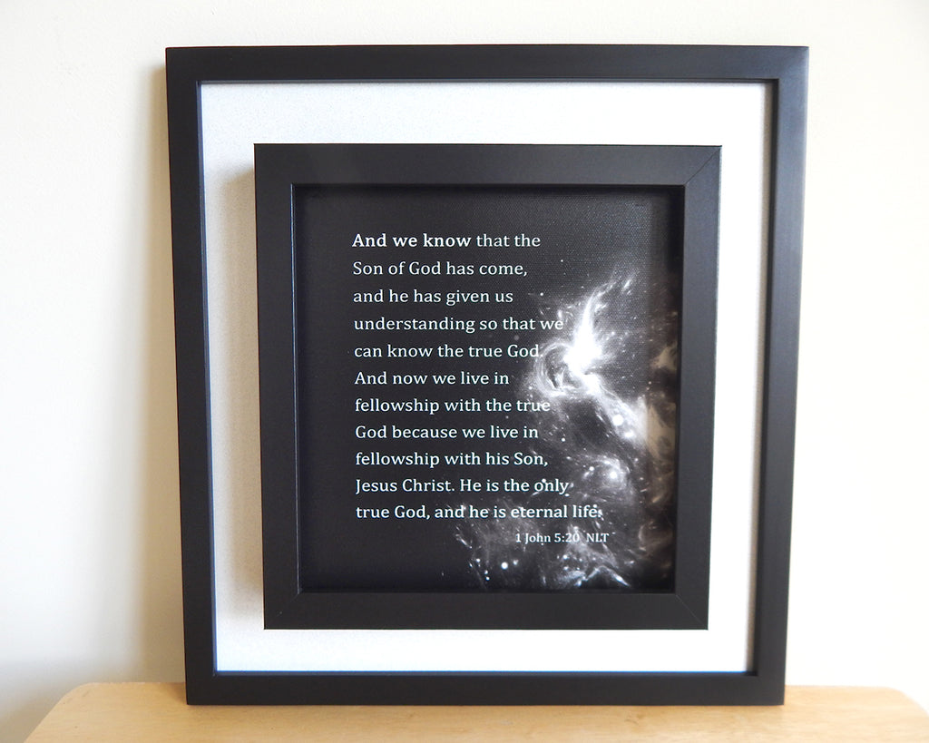 And we know... (Canvas Print in unglass frame) Free Shipping