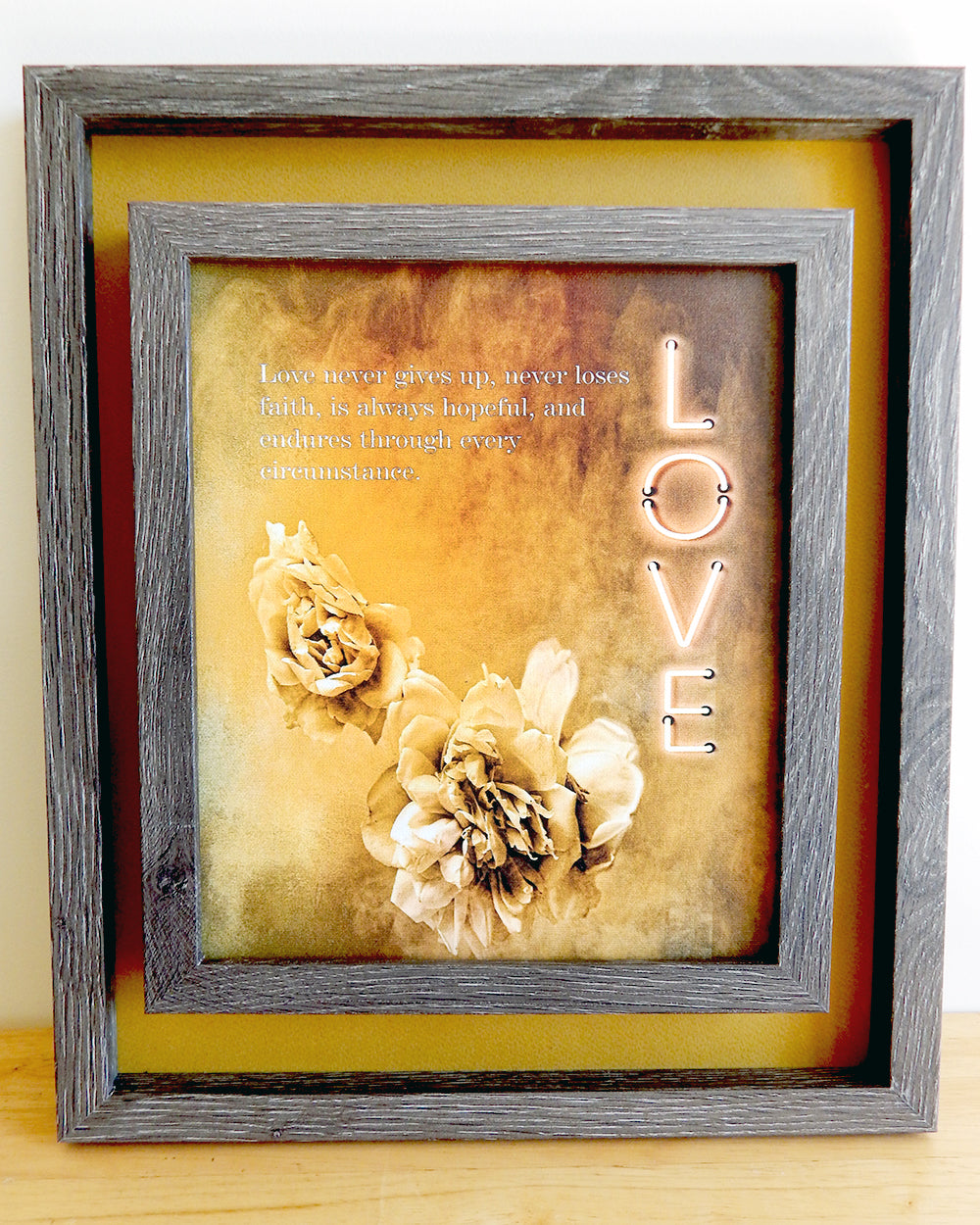 The Fruit Of The Spirit... Series-LOVE -(Canvas Print in unglass frame) Free Shipping