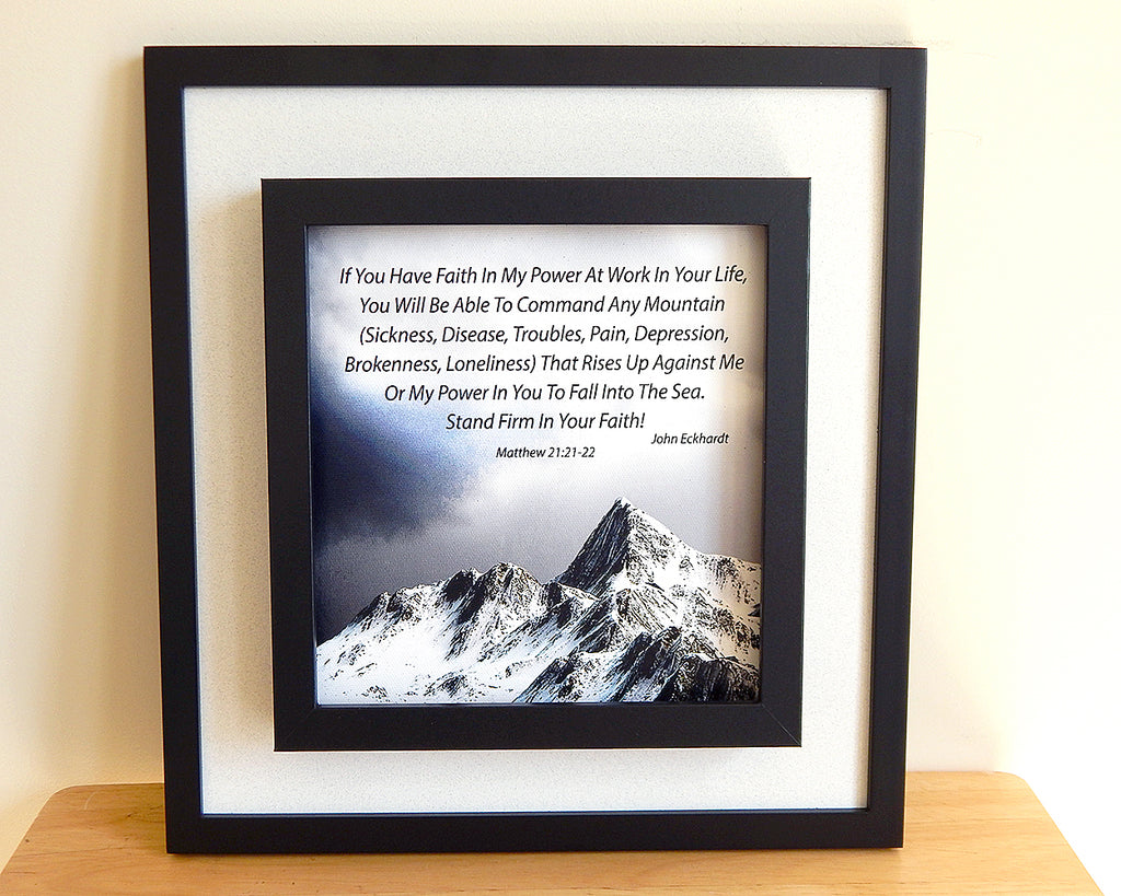 Any Mountain... (Canvas Print in unglass frame) Free Shipping